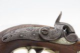 ENGRAVED/SILVER Mounted SLOTTER & CO. Antique DERRINGER Percussion Pistol
Period Copy of Henry Deringer’s Pistol J.P. LOWER - 6 of 17