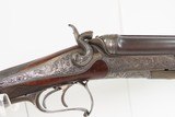FACTORY Game Scene ENGRAVED Antique CHRISTIAN STURM of Suhl Hammer CAPE GUN Gorgeous GERMAN High End HUNTING/SPORTING Gun - 5 of 21