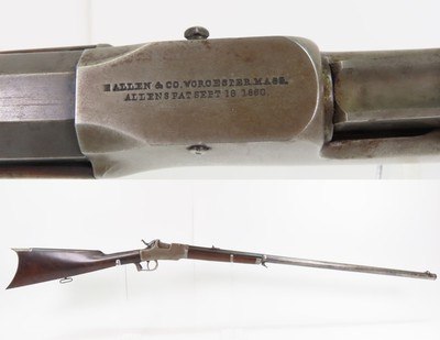 CIVIL WAR Antique ETHAN ALLEN & CO. Drop Breech .38 RF Single Shot RIFLEFalling Block Single Shot Rifle in .38 Caliber with Sling - Image 1 of 19