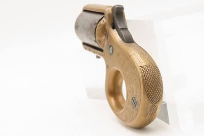 Scarce ENGRAVED Antique JAMES REID “My Friend” .22 Revolver KNUCKLE DUSTERPost-Civil War BRASS KNUCKLE - PISTOL Combination - Image 13 of 13