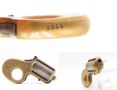 Scarce ENGRAVED Antique JAMES REID “My Friend” .22 Revolver KNUCKLE DUSTERPost-Civil War BRASS KNUCKLE - PISTOL Combination