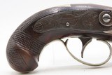 SILVER MOUNTED Antique C. CURRY Retailer HENRY DERINGER Percussion Pistol
Factory Engraved SAN FRANCISCO SHIPPED Pistol - 4 of 14