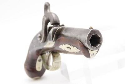 SILVER MOUNTED Antique C. CURRY Retailer HENRY DERINGER Percussion PistolFactory Engraved SAN FRANCISCO SHIPPED Pistol - Image 14 of 14