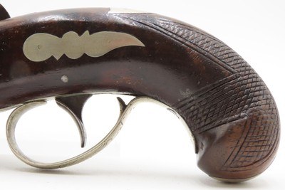 SILVER MOUNTED Antique C. CURRY Retailer HENRY DERINGER Percussion PistolFactory Engraved SAN FRANCISCO SHIPPED Pistol - Image 13 of 14