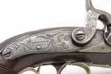 SILVER MOUNTED Antique C. CURRY Retailer HENRY DERINGER Percussion Pistol
Factory Engraved SAN FRANCISCO SHIPPED Pistol - 5 of 14