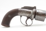 ENGRAVED Antique RICHARDS BAR HAMMER Transitional PERCUSSION DA RevolverMid 1800s DOUBLE ACTION .44 Caliber Firearm - 4 of 18