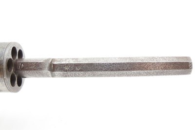 ENGRAVED Antique RICHARDS BAR HAMMER Transitional PERCUSSION DA RevolverMid 1800s DOUBLE ACTION .44 Caliber Firearm - Image 6 of 18