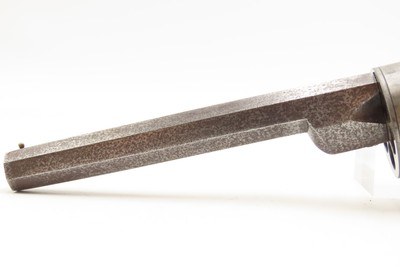 ENGRAVED Antique RICHARDS BAR HAMMER Transitional PERCUSSION DA RevolverMid 1800s DOUBLE ACTION .44 Caliber Firearm - Image 13 of 18