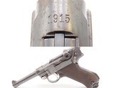 1915 Date WORLD WAR I DWM Imperial German LUGER P.08 9x19mm Para PISTOL C&R “GREAT WAR” Dated Military Sidearm