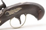ENGRAVED/SILVER Antique A.J. PLATE DERRINGER Percussion PEANUT SIZE PistolSLOTTER & CO. Period Copy Henry Deringer’s Pistol - 15 of 17