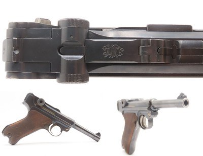 WWII Era “Blank Chamber” DWM German LUGER P.08 9mm Semi-Auto PISTOL C&RICONIC German Pistol Style Used in BOTH WORLD WARS