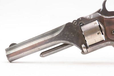 Antique CIVIL WAR Era SMITH & WESSON No. 1 .22 RF SILVER PLATED RevolverS&W’s ROLLIN WHITE “Bored Through Cylinder” Patent - Image 13 of 16
