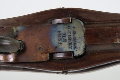 SCARCE Antique US HARPERS FERRY M1819 Hall Breech Loading CONVERSION RifleSharp 1831 FLINTLOCK Converted to PERCUSSION - Image 16 of 25