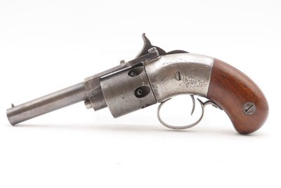 ENGRAVED Antique SPRINGFIELD ARMS Percussion WARNER PATENT Pocket RevolverLate 1850s CIVIL WAR Era Self Defense Weapon - Image 12 of 17