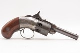 ENGRAVED Antique SPRINGFIELD ARMS Percussion WARNER PATENT Pocket RevolverLate 1850s CIVIL WAR Era Self Defense Weapon - 2 of 17