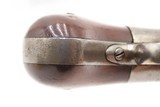 ENGRAVED Antique SPRINGFIELD ARMS Percussion WARNER PATENT Pocket RevolverLate 1850s CIVIL WAR Era Self Defense Weapon - 7 of 17