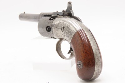 ENGRAVED Antique SPRINGFIELD ARMS Percussion WARNER PATENT Pocket RevolverLate 1850s CIVIL WAR Era Self Defense Weapon - Image 17 of 17