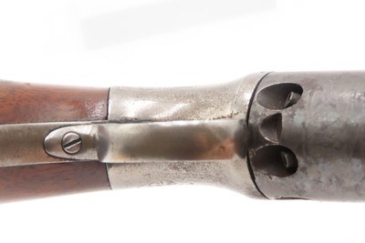 ENGRAVED Antique SPRINGFIELD ARMS Percussion WARNER PATENT Pocket RevolverLate 1850s CIVIL WAR Era Self Defense Weapon - Image 6 of 17