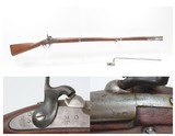 CONFEDERATE “Q” Mark CIVIL WAR Era SPRINGFIELD U.S. M1842 Percussion Musket 1847 DATED Musket with U.S. SOCKET BAYONET