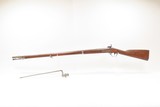 CONFEDERATE “Q” Mark CIVIL WAR Era SPRINGFIELD U.S. M1842 Percussion Musket 1847 DATED Musket with U.S. SOCKET BAYONET - 6 of 25