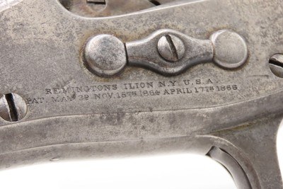 Antique Commercial REMINGTON M1865 NAVY Rolling Block ANCHOR MARKED PistolVERY SCARCE! 1 of 500 Manufactured 1866-1870 - Image 16 of 18
