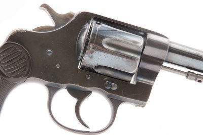 LETTERED 1903 mfr. COLT “NEW SERVICE” .44 Russian DA SIX-SHOT Revolver C&RDESIRABLE SCARCE CALIBER Large Frame Revolver - Image 5 of 21