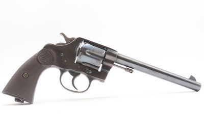LETTERED 1903 mfr. COLT “NEW SERVICE” .44 Russian DA SIX-SHOT Revolver C&RDESIRABLE SCARCE CALIBER Large Frame Revolver - Image 3 of 21