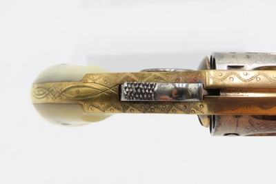 1876 FACTORY ENGRAVED Antique COLT “NEW LINE” .22 RF Revolver w/PEARL GRIPS - Image 2 of 16
