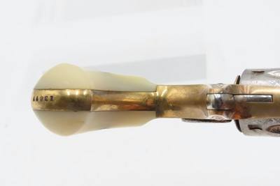1876 FACTORY ENGRAVED Antique COLT “NEW LINE” .22 RF Revolver w/PEARL GRIPS - Image 11 of 16