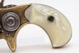 1876 FACTORY ENGRAVED Antique COLT “NEW LINE” .22 RF Revolver w/PEARL GRIPS - 8 of 16