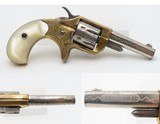 1876 FACTORY ENGRAVED Antique COLT “NEW LINE” .22 RF Revolver w/PEARL GRIPS