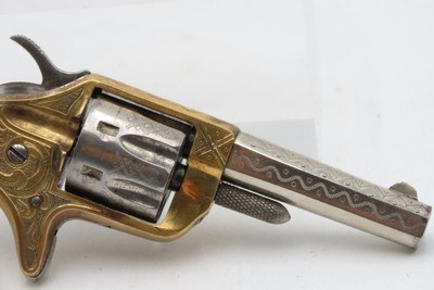 1876 FACTORY ENGRAVED Antique COLT “NEW LINE” .22 RF Revolver w/PEARL GRIPS - Image 13 of 16