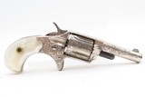 ENGRAVED Antique COLT “NEW LINE” .30 RF Pocket Revolver PEARL GRIPSWILD WEST/FRONTIER Hideout ETCHED PANEL Revolver - 9 of 15