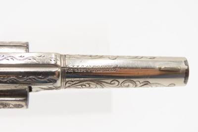 ENGRAVED Antique COLT “NEW LINE” .30 RF Pocket Revolver PEARL GRIPSWILD WEST/FRONTIER Hideout ETCHED PANEL Revolver - Image 3 of 15