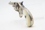 ENGRAVED Antique COLT “NEW LINE” .30 RF Pocket Revolver PEARL GRIPSWILD WEST/FRONTIER Hideout ETCHED PANEL Revolver - 10 of 15