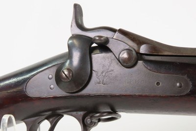 INDIAN WARS Antique U.S. SPRINGFIELD M1888 TRAPDOOR Rifle w/RAMROD BAYONET“SWP/1891” Samuel W. Porter Inspected Trapdoor - Image 7 of 25