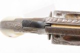 LETTERED Antique Engraved Gold COLT NEW LINE .41 RF Revolver w/PEARL GRIPSNEW YORK Shipped to SCHUYLER, HARTLEY & GRAHAM - 6 of 20