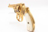 GOLD PLATED & Engraved SMITH & WESSON .32 Safety Hammerless DA Revolver C&R PEARL GRIPS “New Departure” 6-Shot LEMMON SQUEEZER - 14 of 18