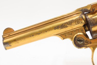 GOLD PLATED & Engraved SMITH & WESSON .32 Safety Hammerless DA Revolver C&R PEARL GRIPS “New Departure” 6-Shot LEMMON SQUEEZER - Image 12 of 18