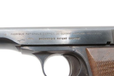 Belgian GERMAN OCCUPATION Fabrique National M1922 THIRD REICH C&R w/HOLSTER SEMI-AUTO w/“EAGLE/140” & “EAGLE/SWASTIKA” Proofed - Image 16 of 18