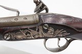 Mid-1700s SILVER MOUNTED Antique I. SMITH British FLINTLOCK Coat Pistol1750s-60s Handgun with SILVER GROTESQUE MASK - 15 of 17