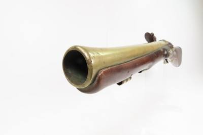 WAR of 1812 Era Antique BRASS BARRELED London Proofed FLINTLOCK BLUNDERBUSS 200+ Year Old WAR of 1812 Close Range Weapon! - Image 16 of 17