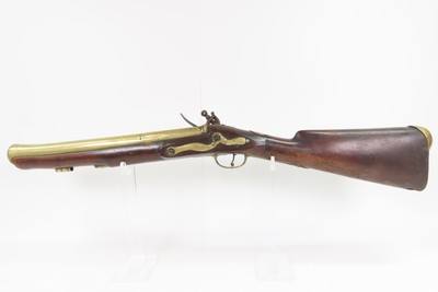 WAR of 1812 Era Antique BRASS BARRELED London Proofed FLINTLOCK BLUNDERBUSS 200+ Year Old WAR of 1812 Close Range Weapon! - Image 12 of 17
