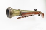 REVOLUTIONARY WAR Era Antique RICHARD WILSON London FLINTLOCK BLUNDERBUSSBRASS BARRELED “MINORIES-LONDON” Marked Longarm - 19 of 20