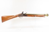 REVOLUTIONARY WAR Era Antique RICHARD WILSON London FLINTLOCK BLUNDERBUSSBRASS BARRELED “MINORIES-LONDON” Marked Longarm - 2 of 20