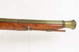 REVOLUTIONARY WAR Era Antique RICHARD WILSON London FLINTLOCK BLUNDERBUSSBRASS BARRELED “MINORIES-LONDON” Marked Longarm - 3 of 20