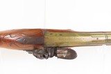 REVOLUTIONARY WAR Era Antique RICHARD WILSON London FLINTLOCK BLUNDERBUSSBRASS BARRELED “MINORIES-LONDON” Marked Longarm - 11 of 20