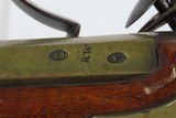 REVOLUTIONARY WAR Era Antique RICHARD WILSON London FLINTLOCK BLUNDERBUSSBRASS BARRELED “MINORIES-LONDON” Marked Longarm - 18 of 20