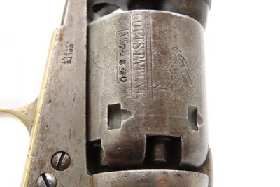 Nice CASED Pre-CIVIL WAR Antique COLT M1849 .31 Percussion POCKET Revolver1853 Mfg. WILD WEST Six-Shooter w/ACCESSORIES - Image 18 of 20