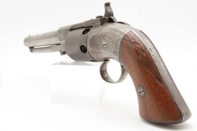 Antique SPRINGFIELD ARMS CO. Single Trigger NAVY Model PERCUSSION RevolverSCARCE! 1 of only 125 Manufactured in 1850-51 - Image 18 of 18